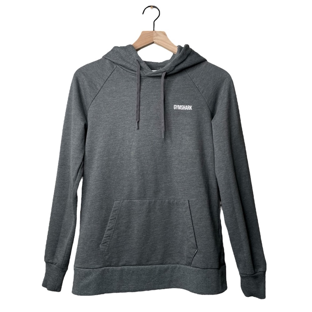 Gymshark Women’s Pullover Hoodie Sweatshirt Gray Workout Activewear Athleisure